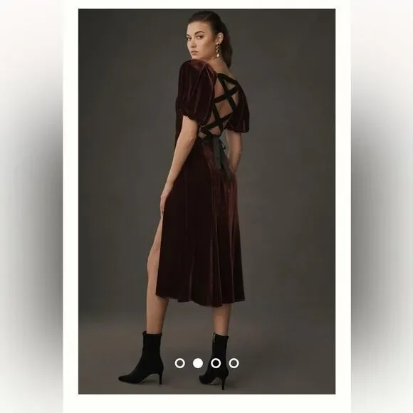 Reformation 4 By Anthropologie Reformation Jocelyn Velvet Dress